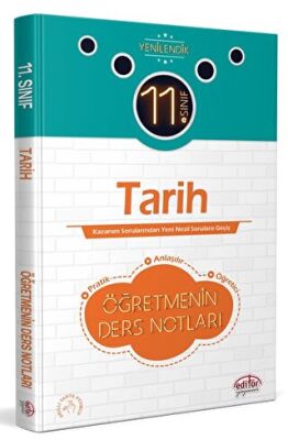 11. Sınıf Tarih Öğretmenin Ders Notları kapağı