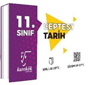 11. Sınıf Cep Test Tarih kapağı