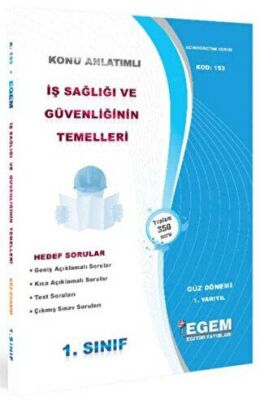 1. Sınıf İş Sağlığı Ve Güvenliğinin Temelleri Güz Dönemi kapağı