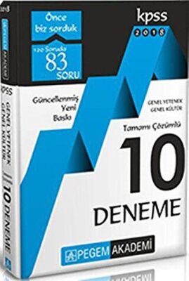 2018 KPSS Genel Yetenek Genel Kültür Tamamı Çözümlü 10 Deneme