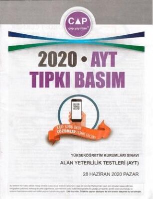 2020 AYT Tıpkı Basım kapağı