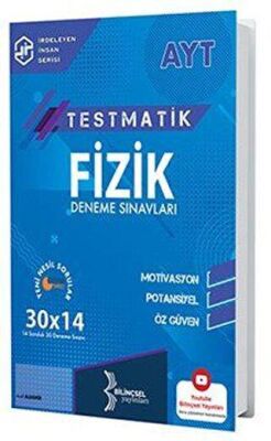 Bilinçsel Yayınları AYT Testmatik Fizik Deneme Sınavları kapağı
