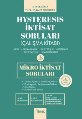 Hysteresis İktisat Soruları Cilt 1 - Mikro İktisat kapağı