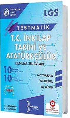 Bilinçsel Yayınları LGS T.C.İnkilap Tarihi ve Atatürkçülük Deneme Sınavları kapağı
