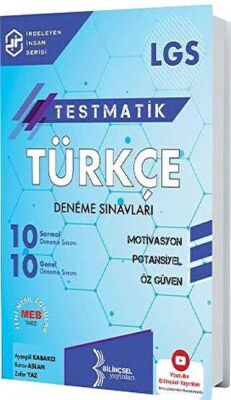 Bilinçsel Yayınları 8. Sınıf LGS Testmatik Türkçe Deneme Sınavları kapağı