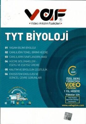 TYT Biyoloji Video Anlatım Fasikülleri kapağı