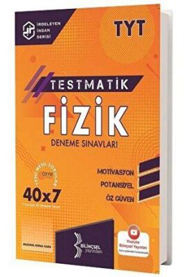 Bilinçsel Yayınları TYT Testmatik Fizik Deneme Sınavları kapağı