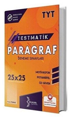 Bilinçsel Yayınları TYT Testmatik Paragraf Deneme Sınavları kapağı