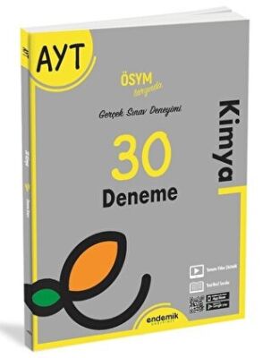 AYT Kimya 30 Deneme Sınavı kapağı