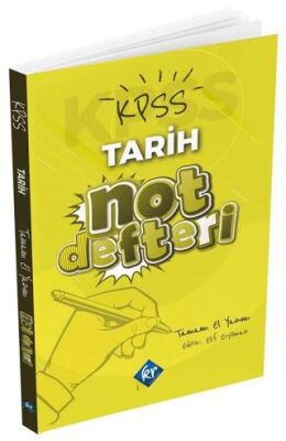 KPSS Tarih Konu Anlatımlı Not Defteri kapağı