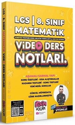 LGS 8. Sınıf Matematik Video Ders Notları Konu Anlatımı kapağı