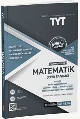 TYT Tamamı Çözümlü Matematik Soru Bankası kapağı