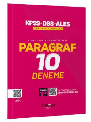 2025 KPSS-DGS-ALES Paragraf 10 Deneme Tamamı Video Çözümlü kapağı