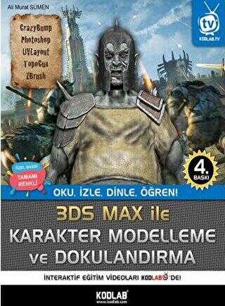 3D Studio Max Karakter Modelleme ve Dokulandırma Renkli Baskı