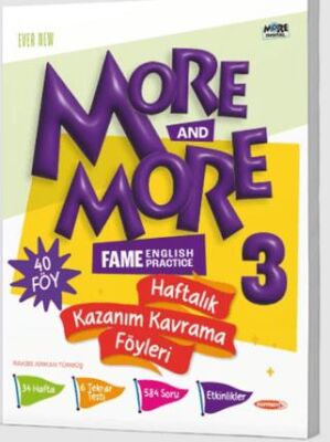 3. Sınıf More More Haftalık Kazanım Kavrama Föyleri 44 Föy kapağı