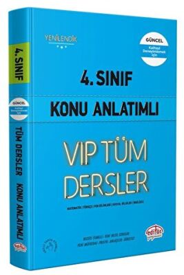 4. Sınıf VIP Tüm Dersler Konu Anlatımlı Mavi Kitap kapağı