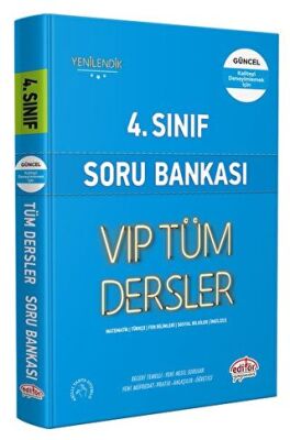 4. Sınıf VIP Tüm Dersler Soru Bankası Mavi Kitap kapağı