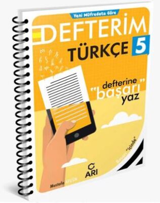 5. Sınıf Türkçe Defterim kapağı