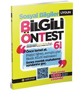 6. Sınıf Bilgili Ön Test Sosyal Bilgiler kapağı