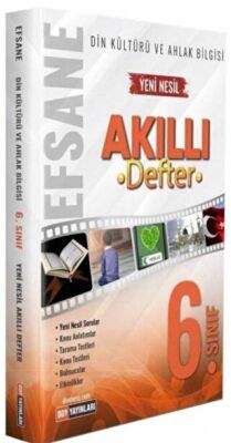 6. Sınıf Din Kültürü ve Ahlak Bilgisi Efsane Akıllı Defter kapağı