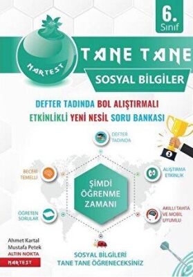 6. Sınıf Sosyal Bilgiler Yeşil Defter Tadında Tane Tane kapağı