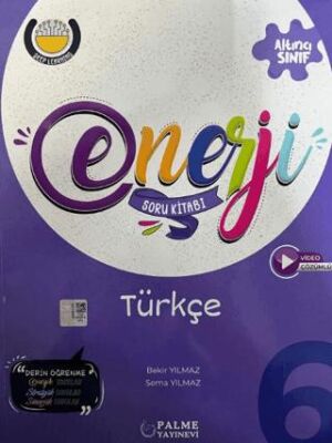 Palme 6. Sınıf Enerji Türkçe Soru Kitabı kapağı