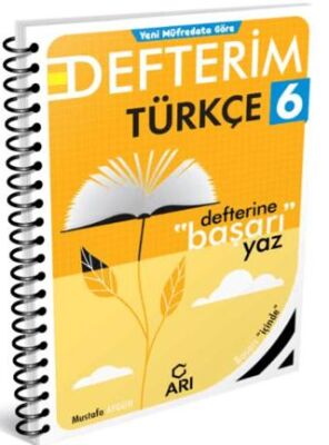 6. Sınıf Türkçe Defterim kapağı