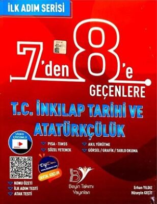7`Den 8`e Geçenlere T. C. İnkılap Tatihi ve Atatürkçülük İlk Adım Serisi Soru Bankası kapağı
