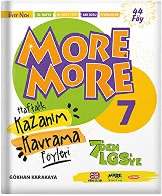 7. Sınıf More More Haftalık Kazanım Kavrama Föyleri 44 Föy kapağı