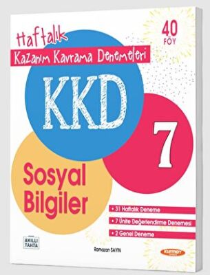 KKD 7. Sınıf Sosyal Bilgiler Haftalık Kazanım Kavrama Denemeleri kapağı