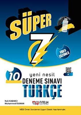 7. Sınıf Türkçe 10 Deneme Sınavı kapağı