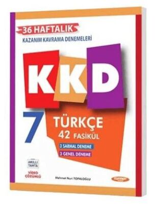 7. Sınıf Türkçe Haftalık Kazanım Kavrama Föyleri kapağı