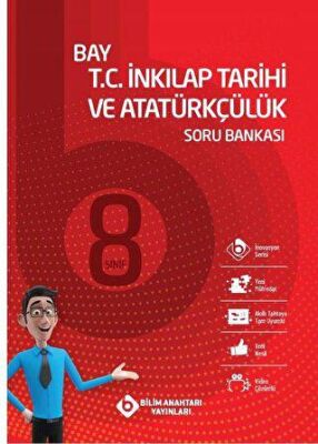 Bilim Anahtarı Yayınları 8. Sınıf Bay T.C. İnkılap Tarihi ve Atatürkçülük Soru Bankası kapağı