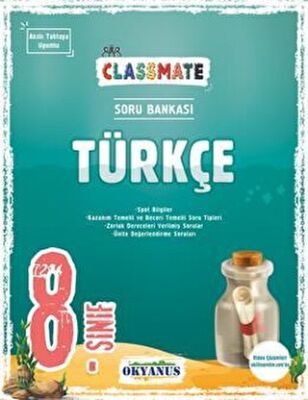 8. Sınıf Classmate Türkçe Soru Bankası kapağı