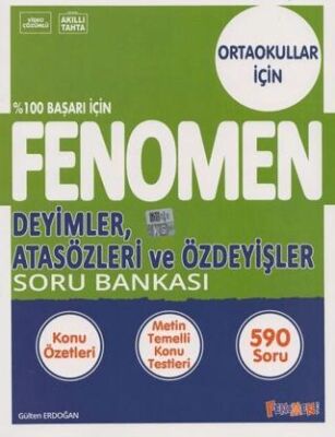 8. Sınıf Deyimler Atasözleri ve Özdeyişler Fenomen Soru Bankası kapağı