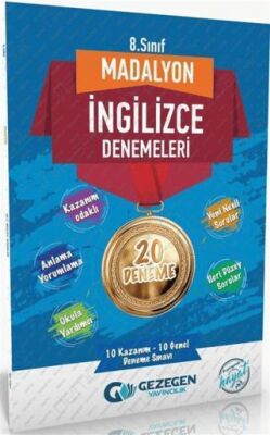 8. Sınıf İngilizce Madalyon 20 li Denemeleri kapağı