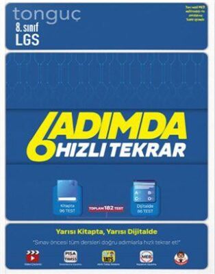 8. Sınıf LGS 6 Adımda Hızlı Tekrar kapağı