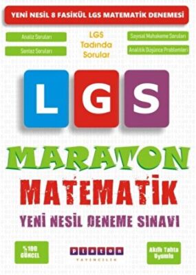 Maraton Matematik LGS Yeni Nesil Deneme Sınavı kapağı