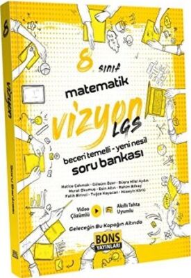 8. Sınıf Vizyon Matematik Soru Bankası kapağı