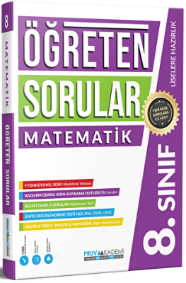 8. Sınıf Matematik Öğreten Soru Bankası kapağı