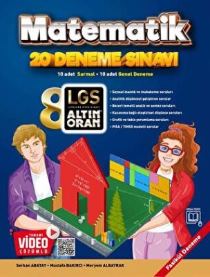 Borealis Yayıncılık 8. Sınıf Matematik 20 Deneme Sınavı kapağı