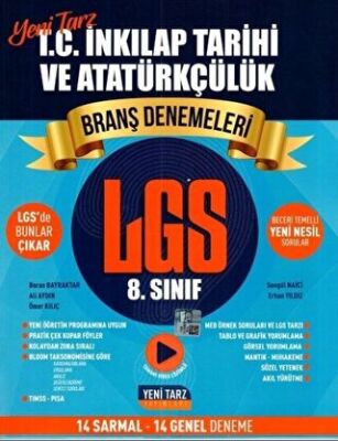 8. Sınıf T. C. İnkılap Tarihi ve Atatürkçülük Branş Denemeleri kapağı