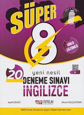 8. Sınıf İngilizce Süper Yeni Nesil 20 Deneme Sınavı kapağı