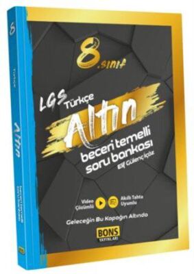 Bons Yayınları 8. Sınıf ALTIN Türkçe Soru Bankası kapağı