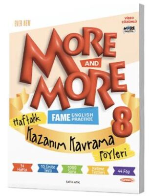 8. Sınıf More More Haftalık Kazanım Kavrama Föyleri kapağı