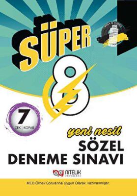 Nitelik 8. Sınıf Deneme Yeni Nesil Süper Sözel 7 Deneme kapağı
