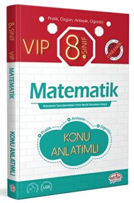 8. Sınıf VIP Matematik Konu Anlatımı kapağı