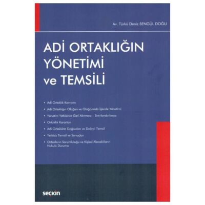 Adi Ortaklığın Yönetimi ve Temsili kapağı