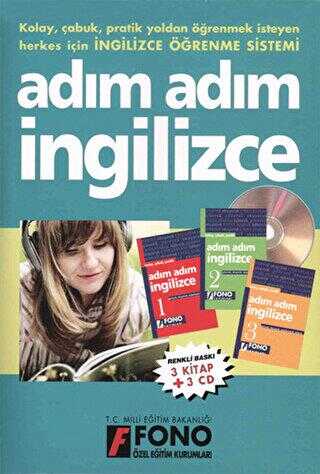 Adım Adım İngilizce 3 kitap + 3 CD