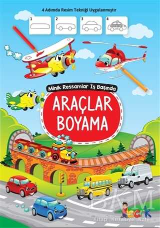 Araçlar Boyama - Minik Ressamlar İş Başında kapağı